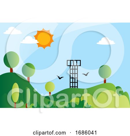 Solar Energy As a Renewable Energy Source Illustration Vector on White Background by Morphart Creations
