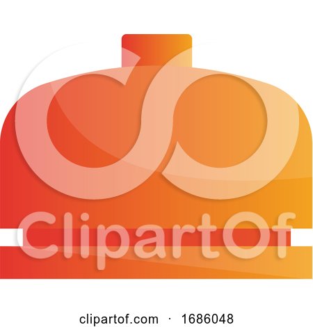 Orange Bell Simple Vector Illustration on a White Background by Morphart Creations