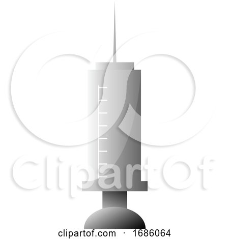 Simple Vector Illustration of an Injection on a White Background by Morphart Creations