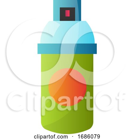 Vector Illustration of a Green Pen Drive on White Background by Morphart Creations