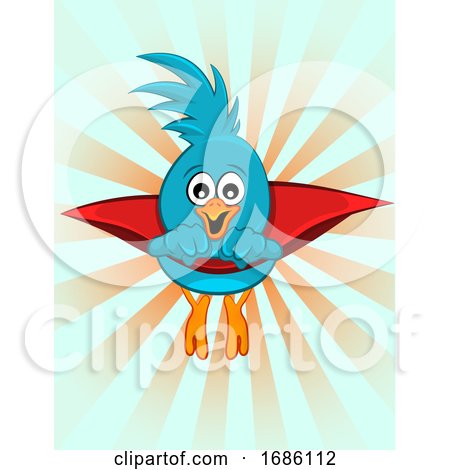 Super Blue Bird, Illustration by Morphart Creations