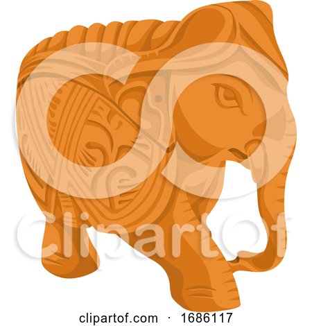 Vector of Elephant Statue by Morphart Creations