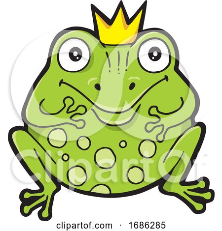 Frog Prince Cartoon by Any Vector
