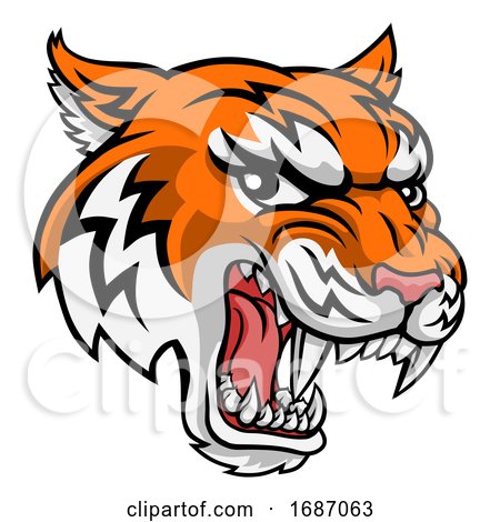 Tiger Animal Cartoon Mascot by AtStockIllustration