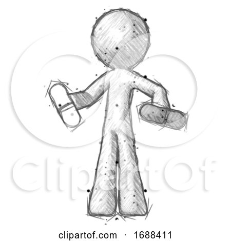 Sketch Design Mascot Man Pills by Leo Blanchette