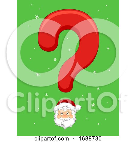 Question Mark Christmas Secret Santa Illustration by BNP Design Studio