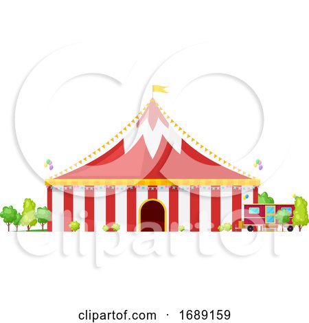 Circus Tent by Vector Tradition SM