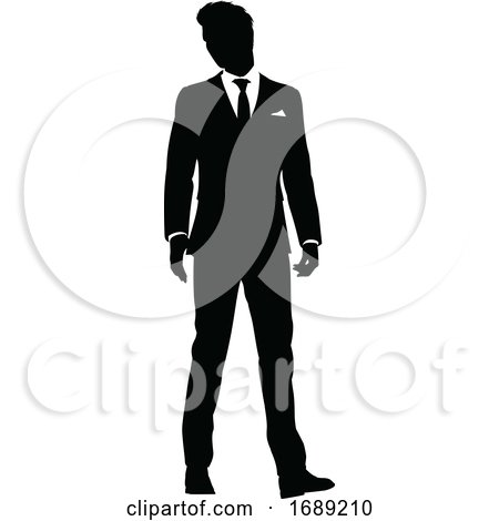 Silhouette Business Person by AtStockIllustration