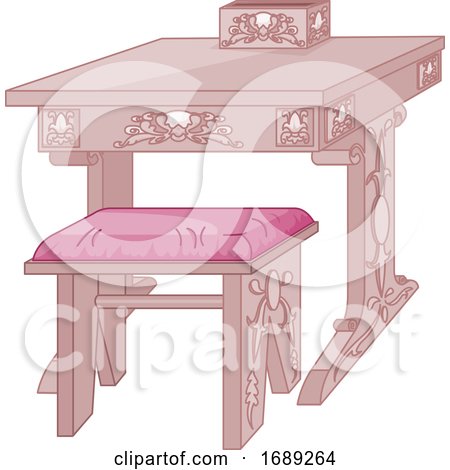 Pink Princess Desk by Pushkin