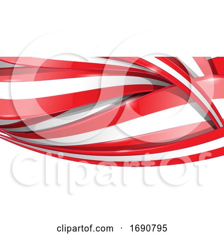 Peru Ribbon Flag Background by Domenico Condello