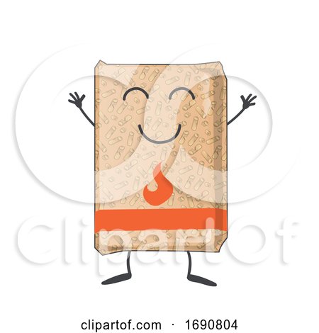 Cartoon Wood Pellet Bag by Domenico Condello