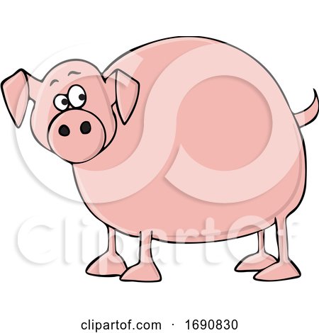 Cartoon Chubby Pig by djart