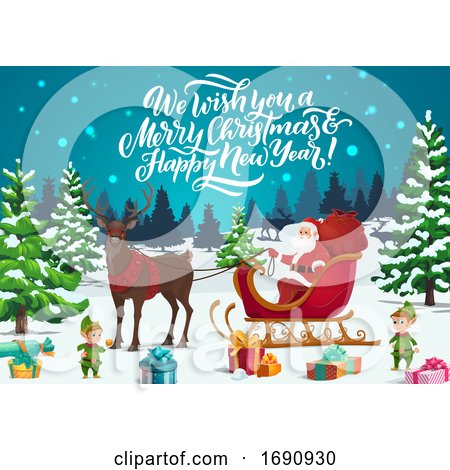 Merry Christmas Greeting by Vector Tradition SM