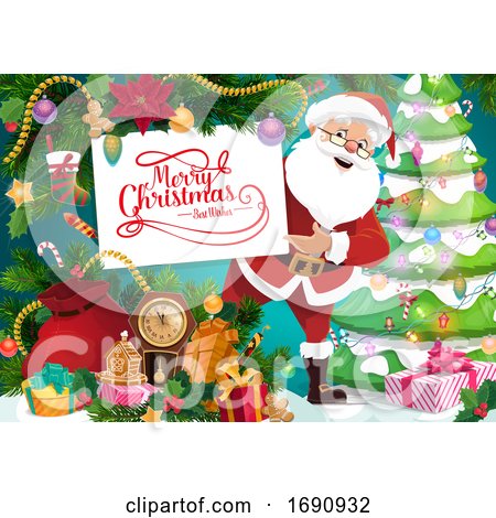 Merry Christmas Greeting by Vector Tradition SM