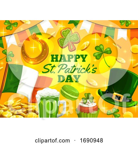 Happy St Patrick Greeting by Vector Tradition SM