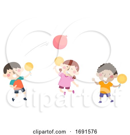 Kids Indoor Activity Play Balloon Tennis by BNP Design Studio