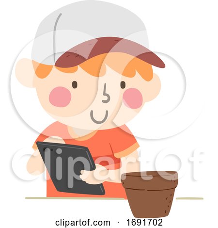 Kid Boy Plant Mobile Illustration by BNP Design Studio