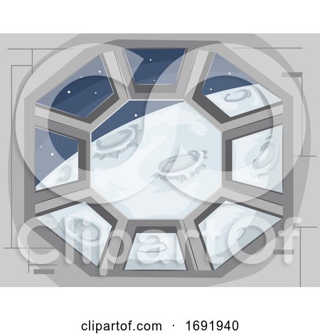 Cupola Outer Space Illustration by BNP Design Studio