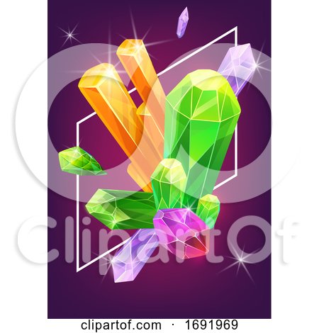 Gem and Mineral Background by Vector Tradition SM