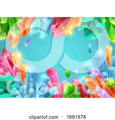 Gem and Mineral Background by Vector Tradition SM