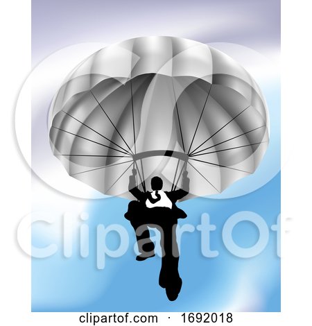 Businessman Parachuting Concept by AtStockIllustration