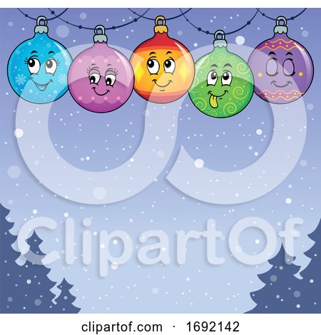 Christmas Bauble Ornament Background by visekart