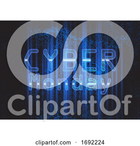 Techno Modern Cyber Monday Background by KJ Pargeter