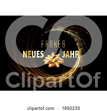 Frohes Neues Jahr German Happy New Year by dero