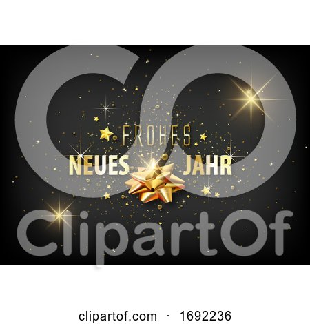 Frohes Neues Jahr German Happy New Year by dero