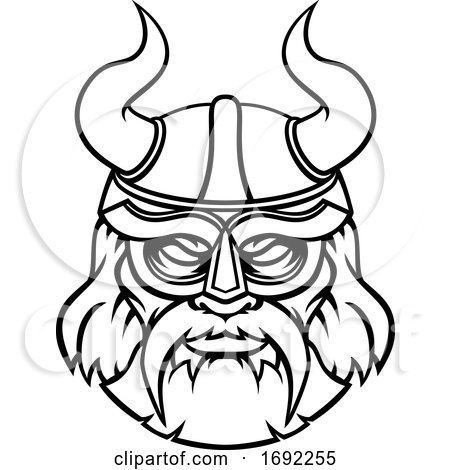 Viking Sports Mascot Character by AtStockIllustration