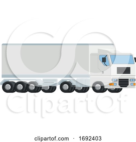 Logistics Semi Truck Big Rig Concept by AtStockIllustration