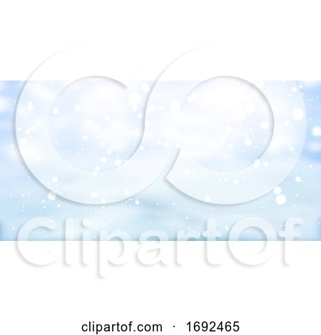 Christmas Snowy Banner Design by KJ Pargeter