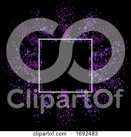 Glitter Background with Blank Frame by KJ Pargeter