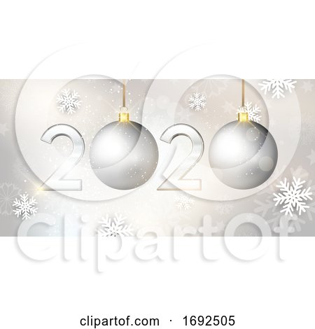 Happy New Year Bauble Banner by KJ Pargeter