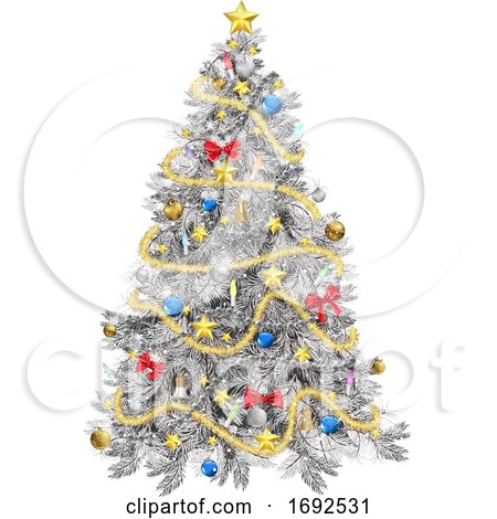 Silver Christmas Tree by dero