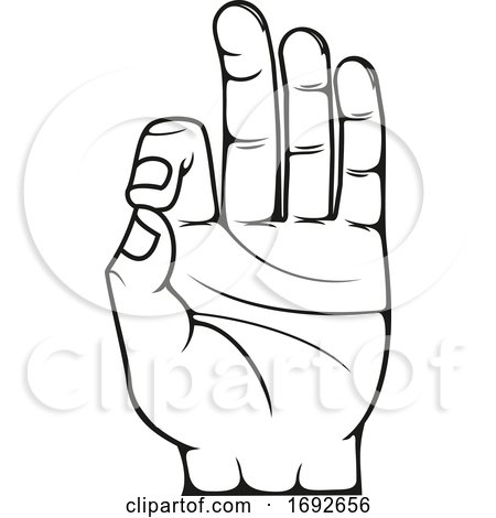 Gyan Mudra Hand Gesture by Vector Tradition SM