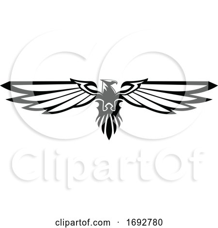 Black and White Eagle Design by Vector Tradition SM