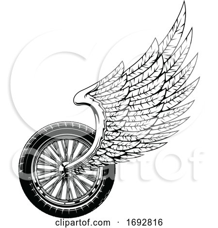 Winged Tire by Vector Tradition SM