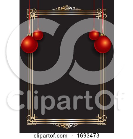 Christmas Bauble Border by KJ Pargeter