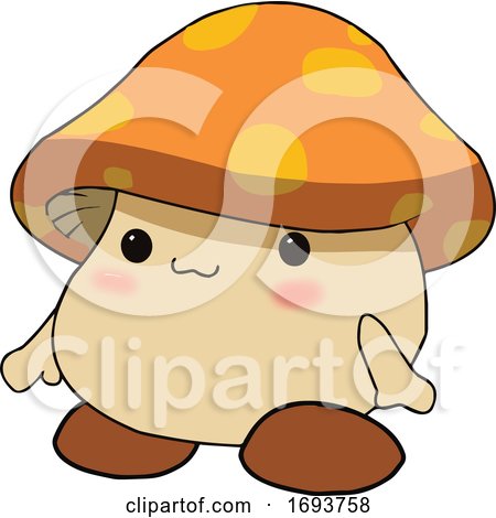 Cute Happy Mushroom by mayawizard101