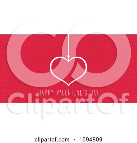 Minimalistic Background for Valentine's Day by KJ Pargeter