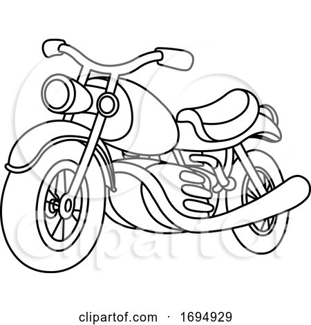 Outlined Motorcycle by yayayoyo