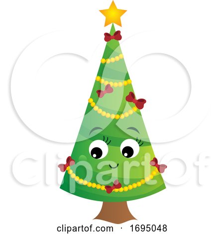 Christmas Tree Character by visekart
