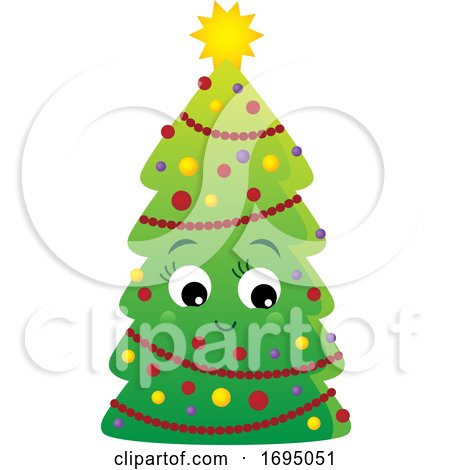 Christmas Tree Character by visekart