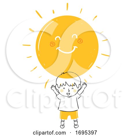 Kid Boy Sunshine Illustration by BNP Design Studio