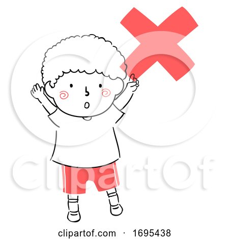 Kid Boy Safety Symbol Illustration by BNP Design Studio