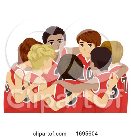 Teens Boys Sports Club Basketball Illustration by BNP Design Studio