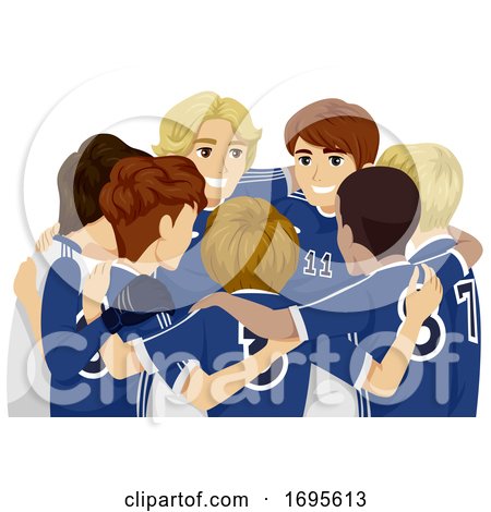 Teens Guys Sports Club Football Illustration by BNP Design Studio