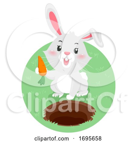 Rabbit Underground Carrot Illustration by BNP Design Studio
