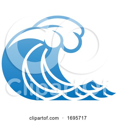 Wave Ocean Water Icon Concept by AtStockIllustration